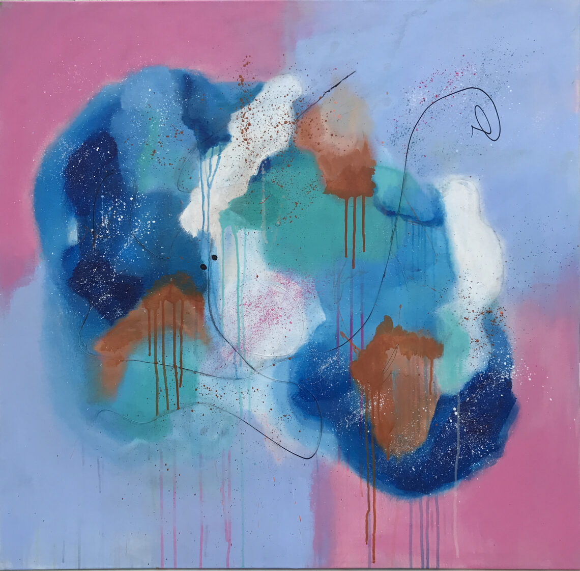 Amoebe er et maleri fra Gallerihimlen malet på 100x100 cm lærred