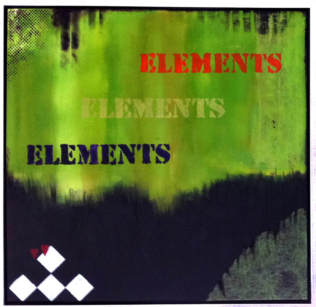 Elements of Nature 1 er et maleri fra Gallerihimlen malet på 80x80 cm lærred med ramme