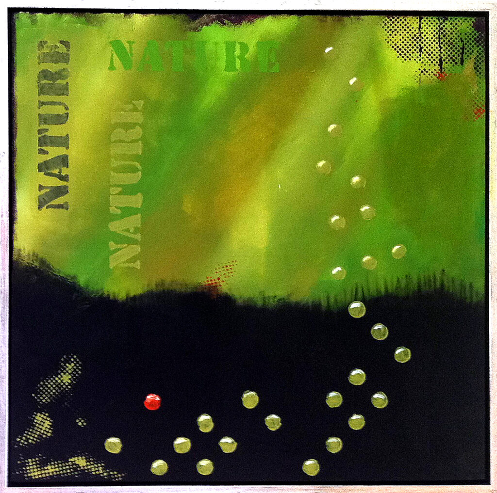 Elements of Nature 2 er et maleri fra Gallerihimlen malet på 80x80 cm lærred med ramme