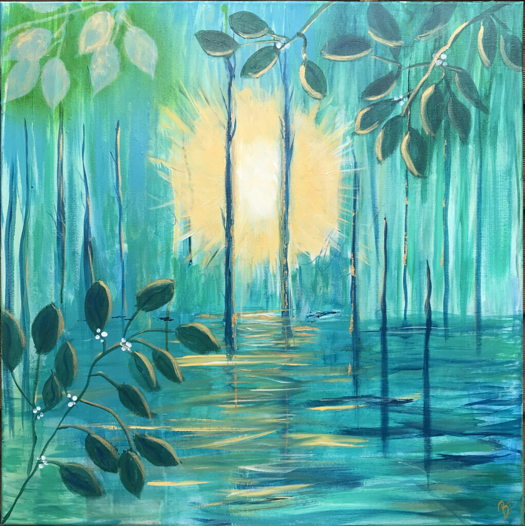 Energy er et maleri fra Gallerihimlen malet på 80x80 cm lærred