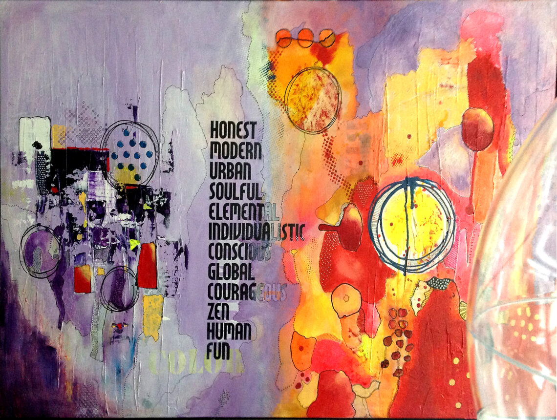 Fun er et maleri fra Gallerihimlen malet på lærred 150 x 100 cm