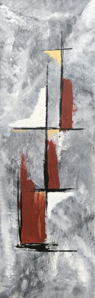 Golden Steps er et maleri fra Gallerihimlen malet på 30x90 cm lærred