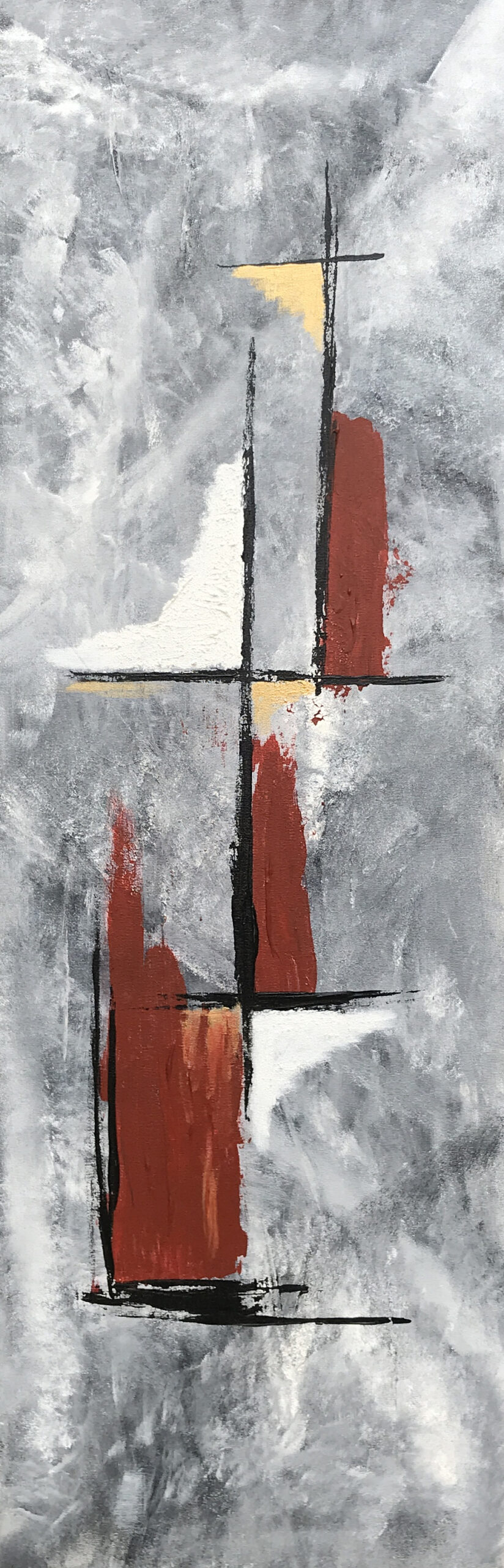 Golden Steps er et maleri fra Gallerihimlen malet på 30x90 cm lærred