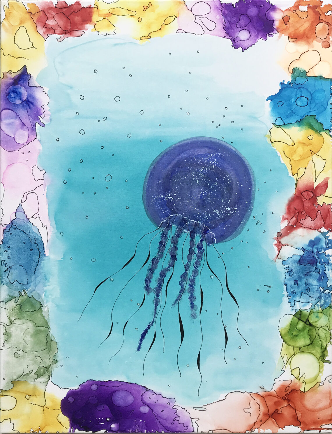 Maleriet Quiet Moment på 60 x 80 cm fra Gallerihimlen er fra serien Gopler