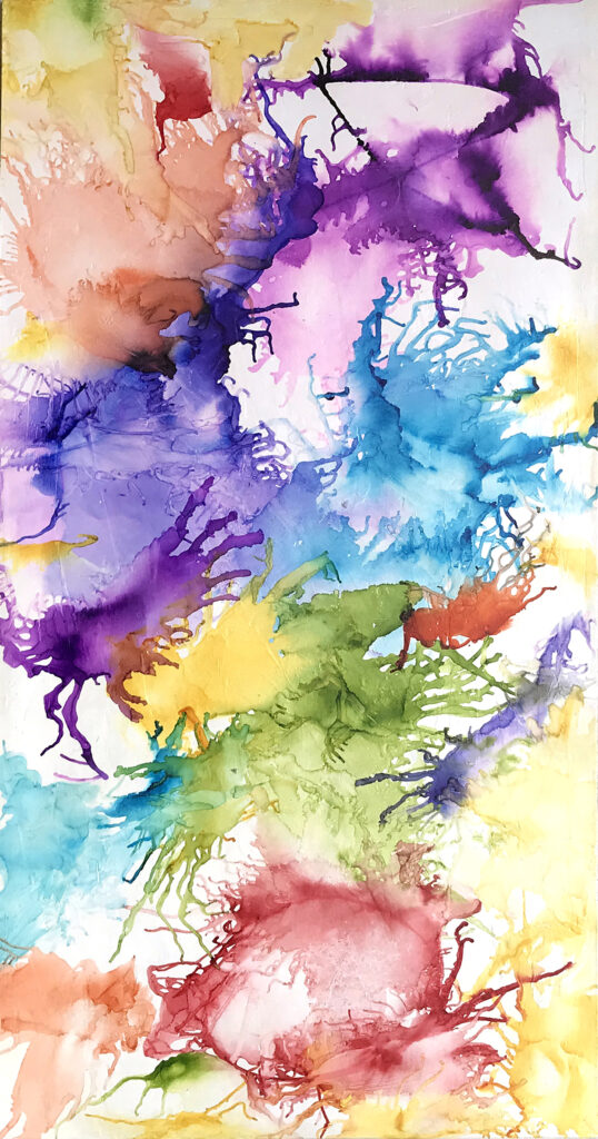 Goplernes Univers er et maleri fra Gallerihimlen malet på 130x65 cm lærred