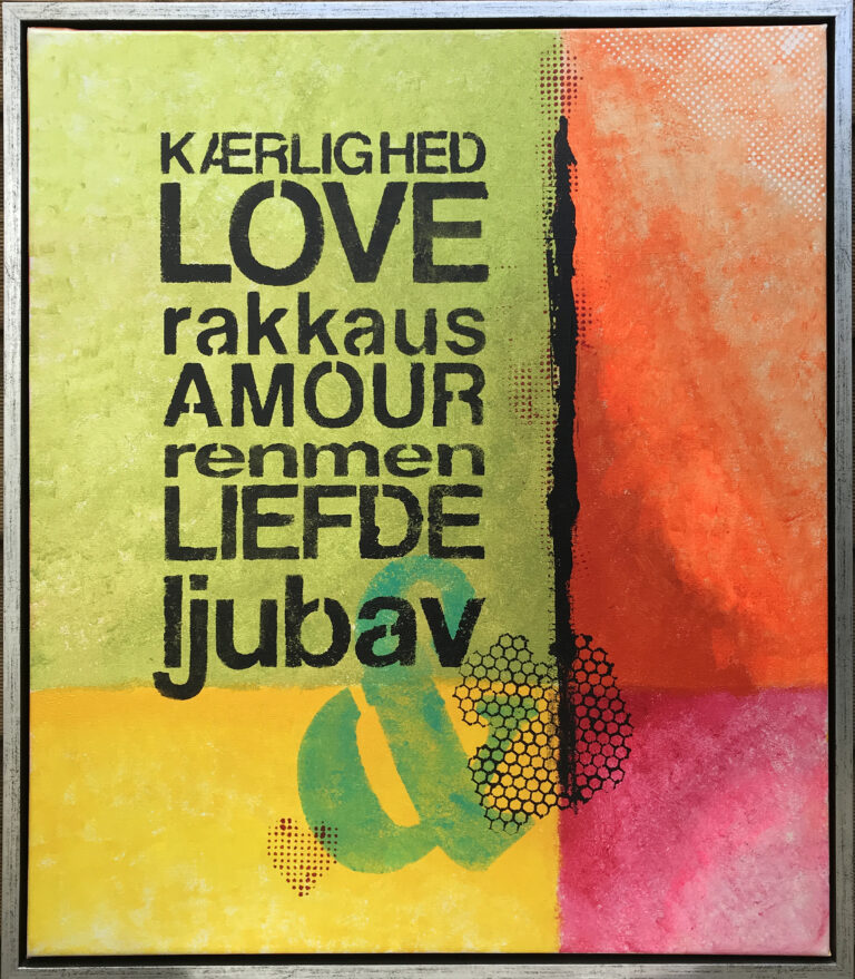 Love is in the Air 1 er et maleri fra Gallerihimlen malet på 60x70 cm lærred med ramme