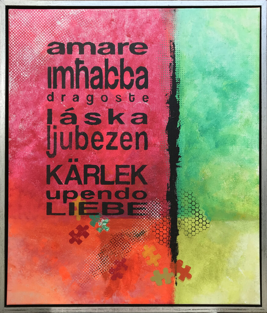 Love is in the Air 2 er et maleri fra Gallerihimlen malet på 60x70 cm lærred med ramme