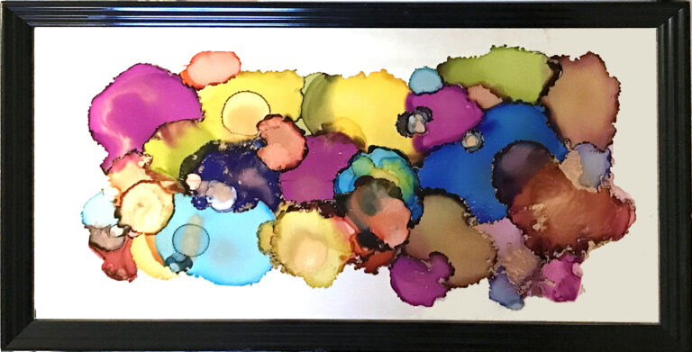 Mirror Mirror on the Wall er et maleri fra Gallerihimlen malet på spejl med ramme 108x58 cm