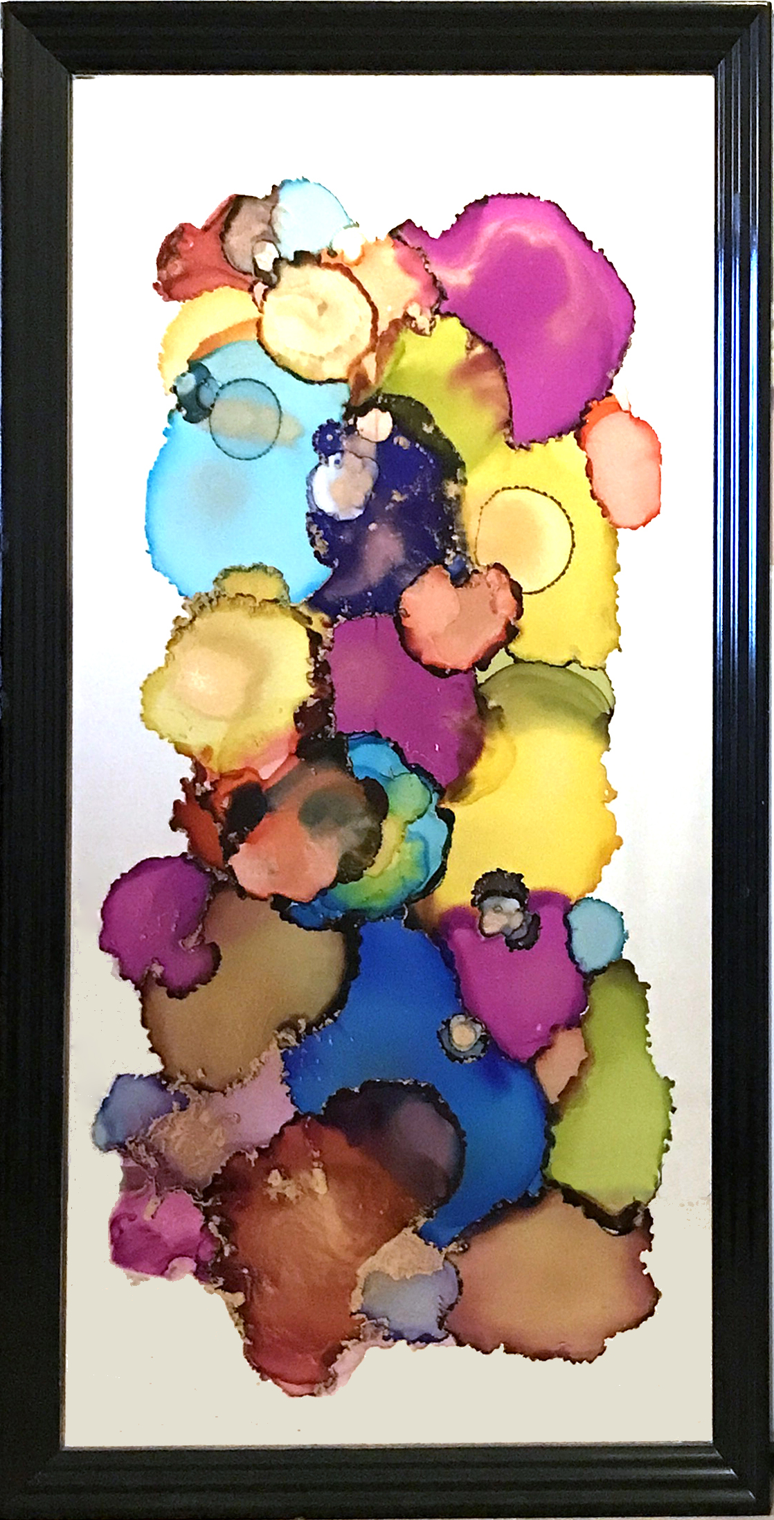 Mirror Mirror on the Wall er et maleri fra Gallerihimlen malet på spejl med ramme 108x58 cm