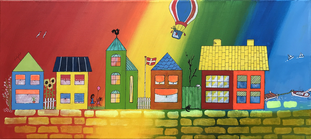 Noon er et maleri fra Gallerihimlen malet på 90 x 40 cm lærred