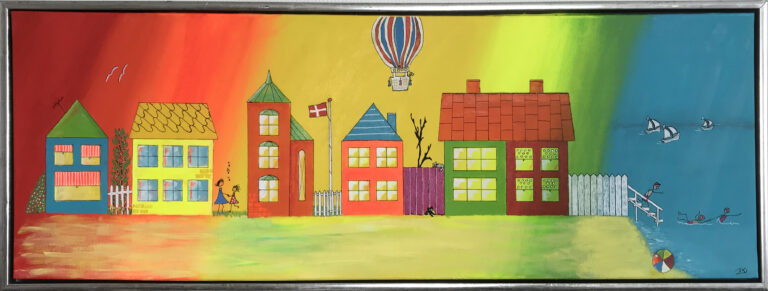 Summer in the City er et maleri fra Gallerihimlen malet på 120x40 cm lærred med ramme