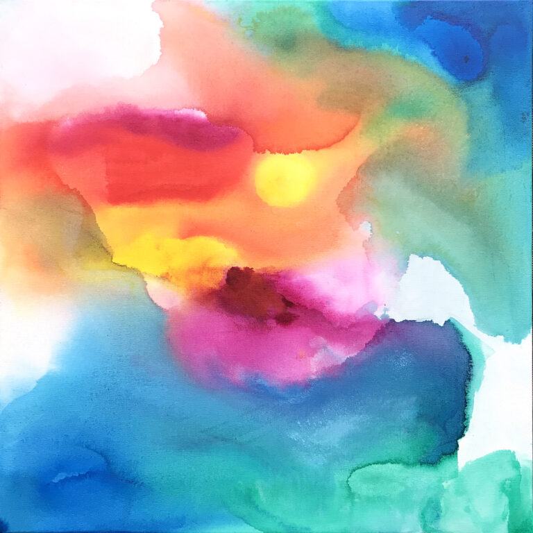 Sundown er et maleri fra Gallerihimlen malet på 70 x 70 cm lærred