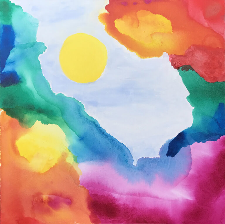 Sunrise er et maleri fra Gallerihimlen malet på 70 x 70 cm lærred