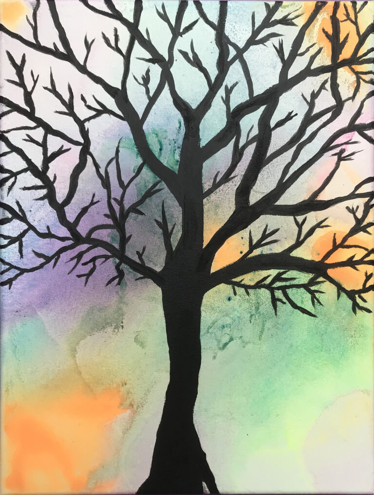 Svaneketræet er et maleri fra Gallerihimlen malet på 30x40 cm lærred