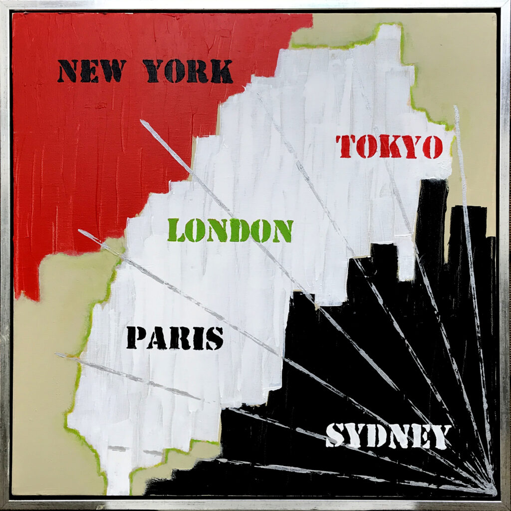 Time waits for Nobody 1 er et maleri fra Gallerihimlen malet på 60 x 60 cm lærred med ramme