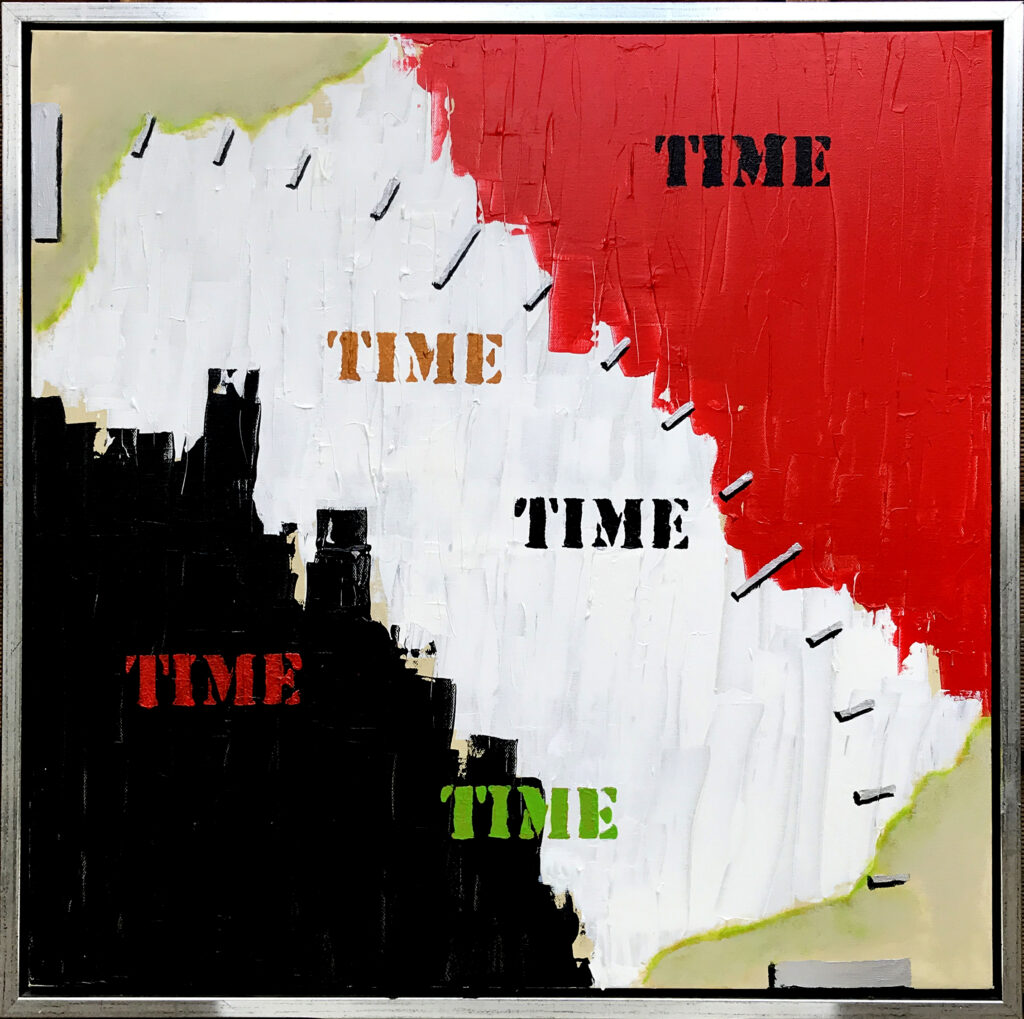 Time waits for Nobody 2 er et maleri fra Gallerihimlen malet på 60 x 60 cm lærred med ramme