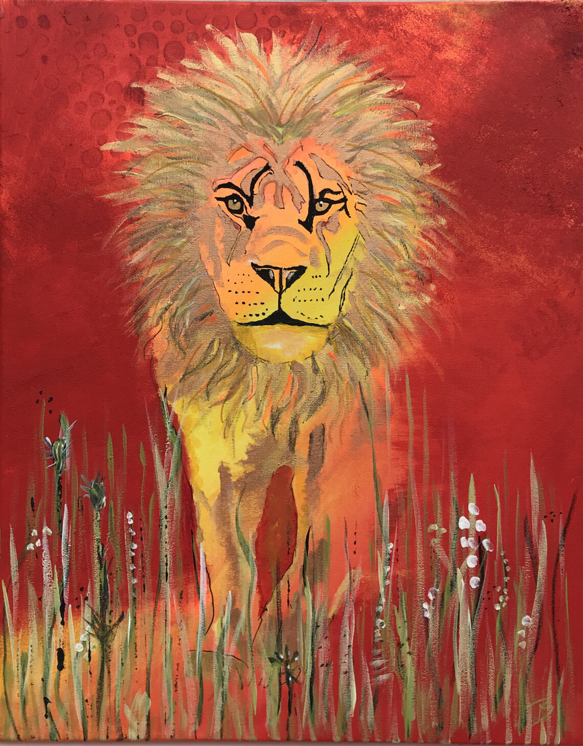 Totem er et maleri fra Gallerihimlen malet på 40x50 cm lærred