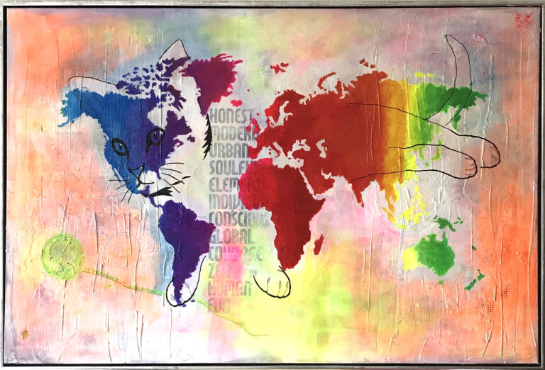 Verdenskatten er et maleri fra Gallerihimlen malet på 150x100 cm lærred med ramme