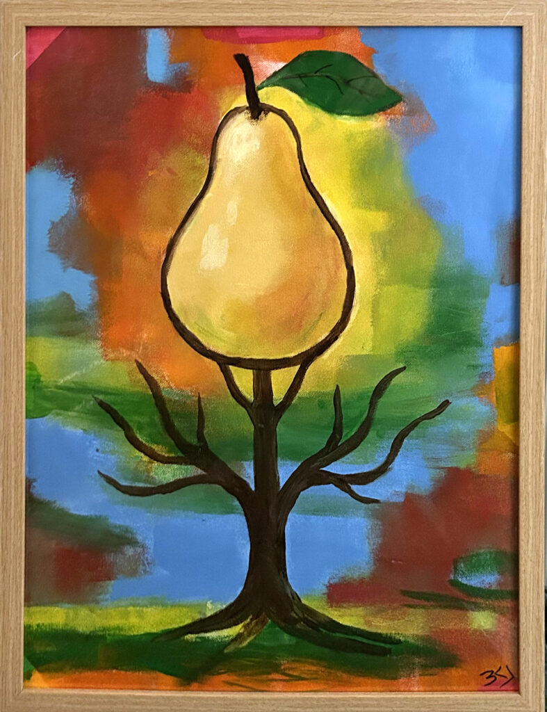 Pæretræ - et maleri fra Gallerihimlen